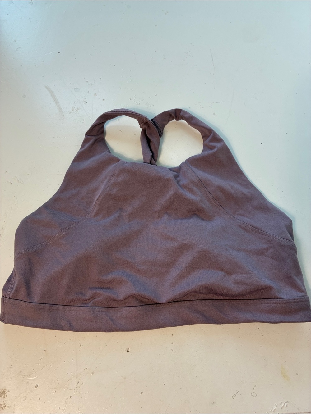 All in Motion Medium Mauve Criss Cross Medium Impact Sports Bra